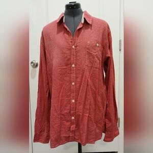 Men's Scotch & Soda Red Button Down Shirt